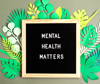 A sign reminding you to prioritize your mental health.